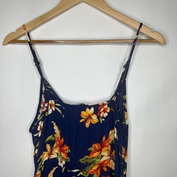 Ambiance Floral Mini Dress - Navy and Orange - Picture 10 of 11